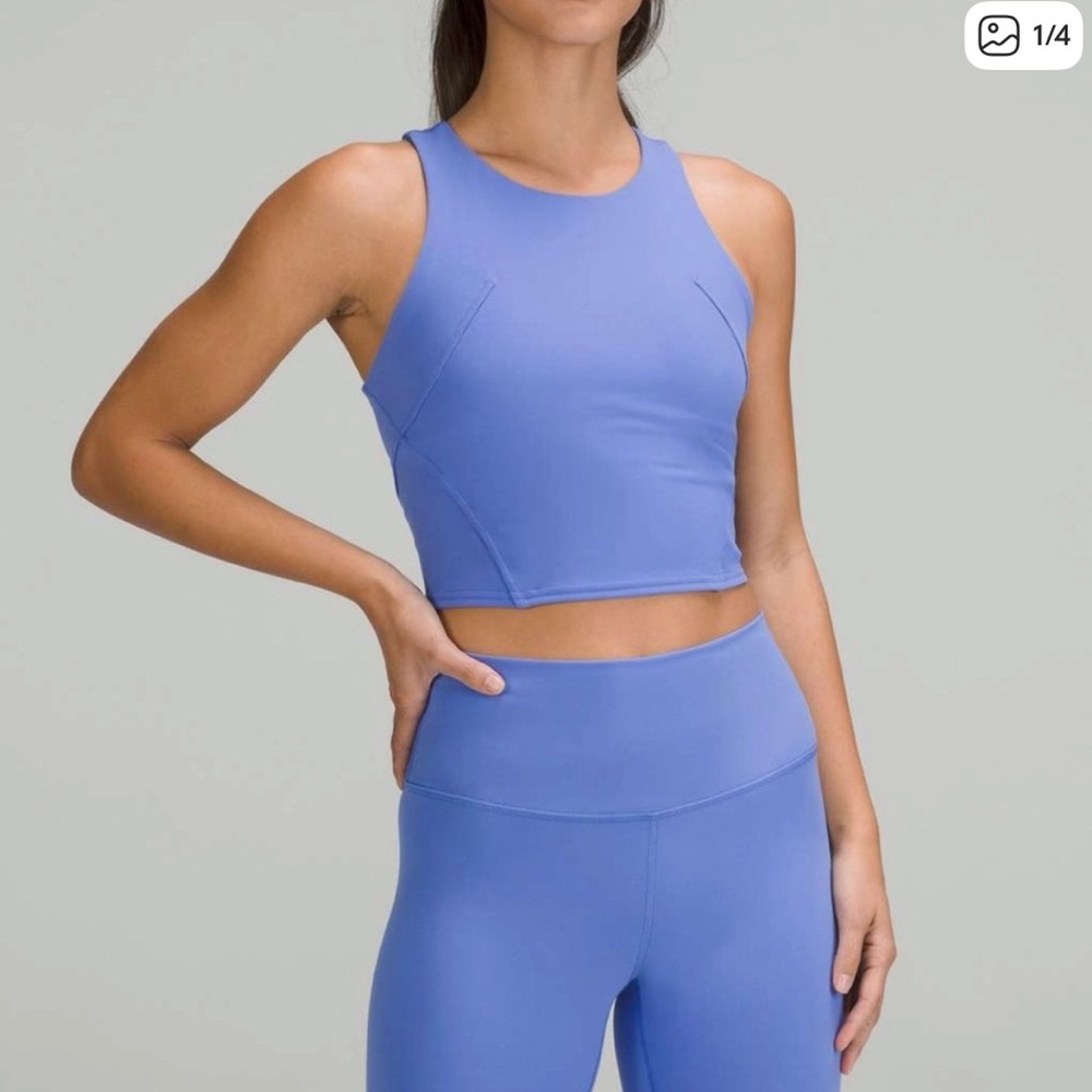 lululemon athletica blue Training Tank Top size 4